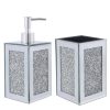 Bathroom Decor * | Unbranded Segers 2-Piece Bathroom Accessory Set With Soap Dispenser, Toothbrush Holder In Silver