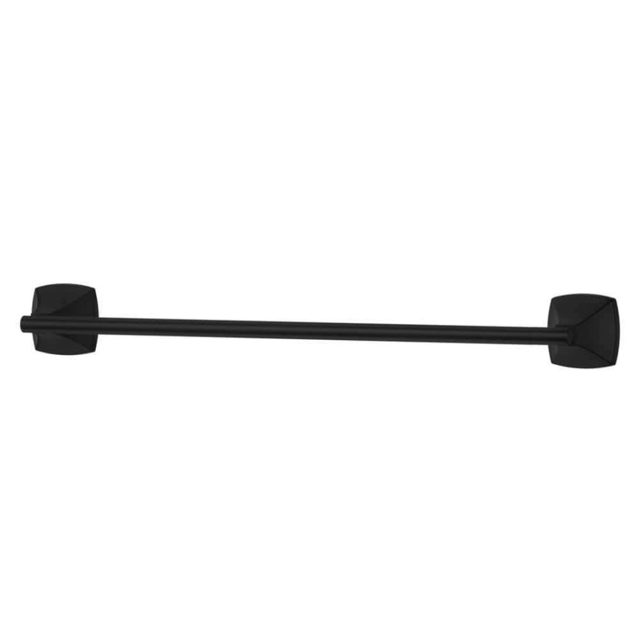 Bathroom Hardware * | Pfister Bellance 24 In. Wall-Mount Towel Bar In Matte Black