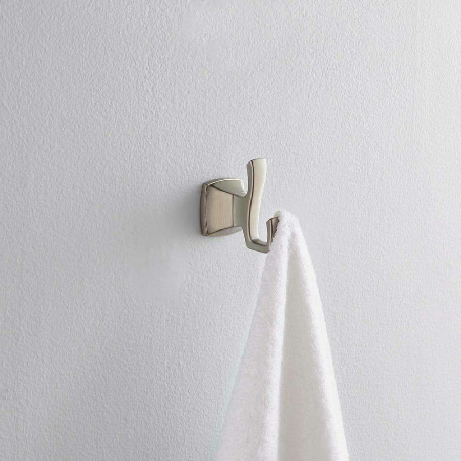 Bathroom Hardware * | Pfister Venturi Robe Hook In Spot Defense Brushed Nickel