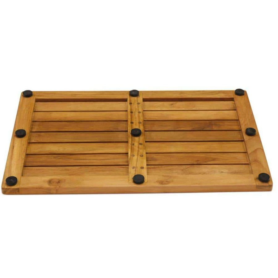 Bathtub Accessories * | Aquateak The Original Spa Teak Bath And Shower Mat