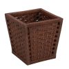 Bathroom Decor * | Household Essentials Paper Rope Indoor Waste Basket In Rich Brown Stained