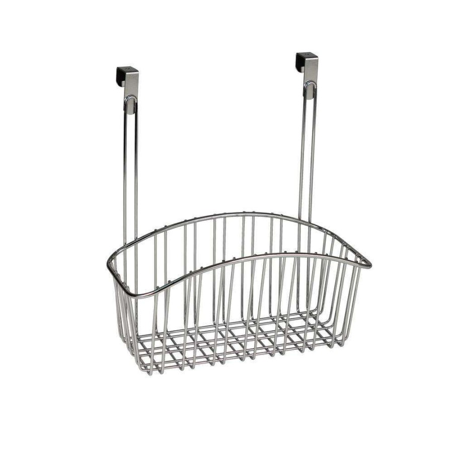 Bathroom Organizers * | Spectrum Contempo 10.5 In. W X 6.375 In. D X 14 In. H Over The Cabinet Medium Basket In Chrome