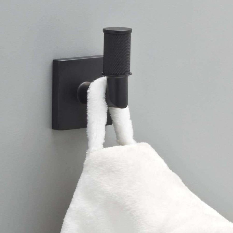 Bathroom Hardware * | Delta Averland Towel Hook In Matte Black