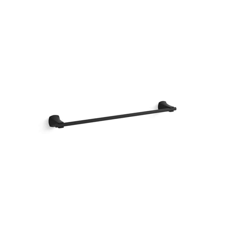 Bathroom Hardware * | Kohler Rubicon 24 In. Towel Bar In Matte Black