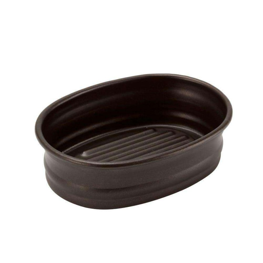 Bathroom Decor * | Interdesign Olivia Countertop Soap Dish In Bronze