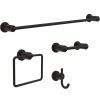 Bathroom Hardware * | Delta Nicoli 4-Piece Bath Accessory Set In Matte Black