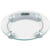 Bathroom Scales * | Home Basics Glass Bathroom Round Digital Scale In Chrome