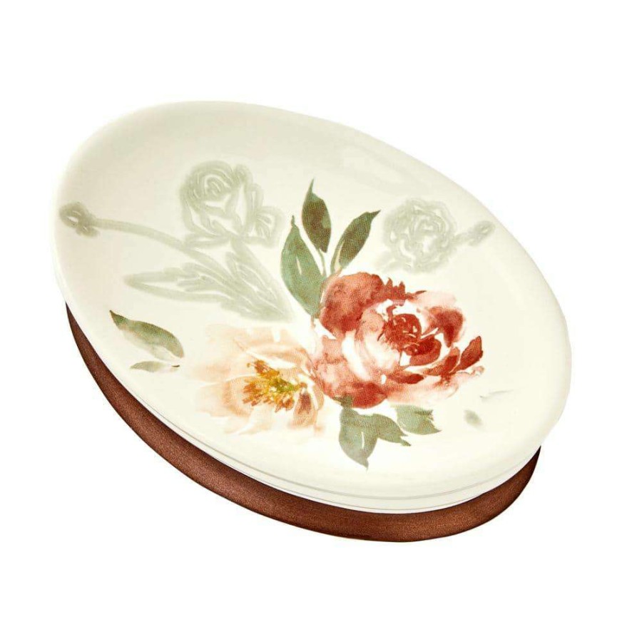 Bathroom Decor * | Saturday Knight Holland Floral Soap Dish In Natural