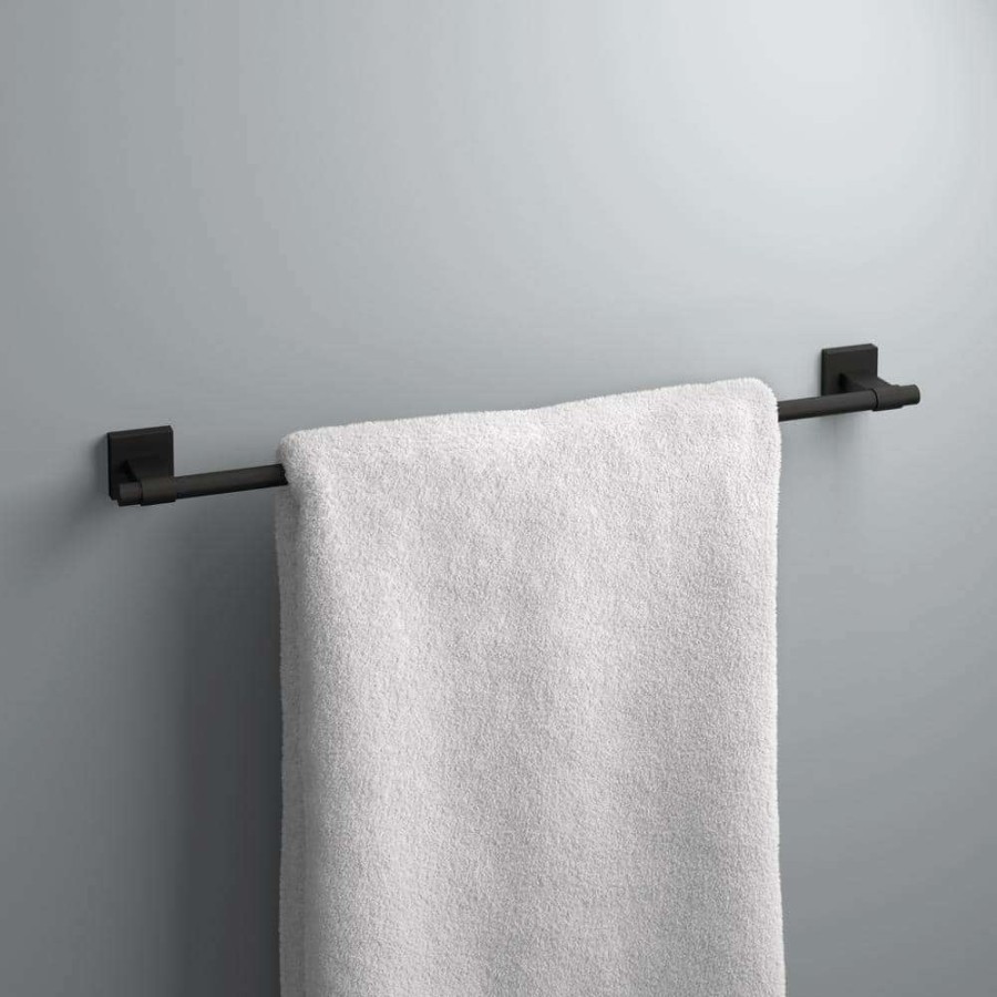 Bathroom Hardware * | Franklin Brass Maxted 24 In. Towel Bar In Matte Black