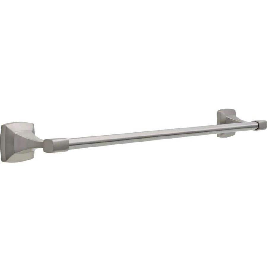 Bathroom Hardware * | Delta Portwood 24 In. Towel Bar In Spotshield Brushed Nickel