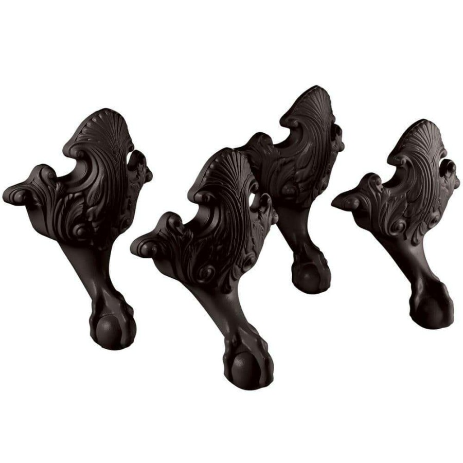 Bathtub Accessories * | Kohler Iron Works Historic Ball And Claw Feet In Iron Black (Set Of 4)