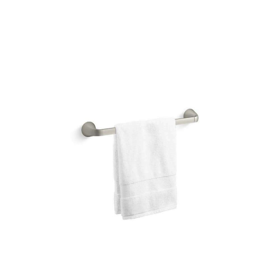 Bathroom Hardware * | Kohler Cursiva 18 In. Towel Bar In Vibrant Brushed Nickel