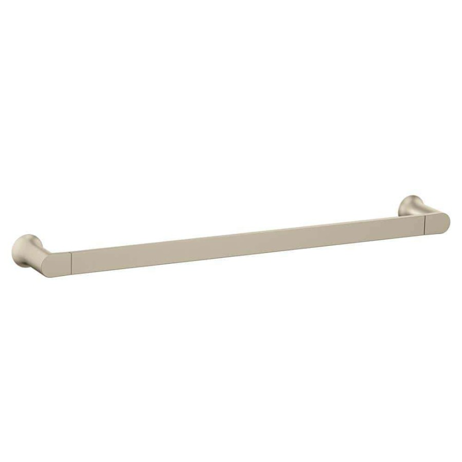 Bathroom Hardware * | Moen Genta Lx 24 In. Towel Bar In Brushed Nickel