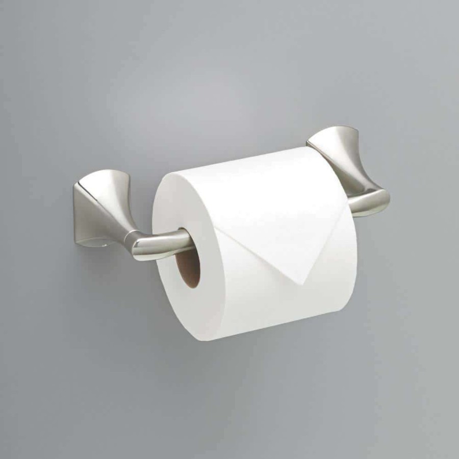 Bathroom Hardware * | Delta Pierce Double Post Pivot Arm Toilet Paper Holder In Spotshield Brushed Nickel