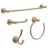 Bathroom Hardware * | Delta Cassidy 4-Piece Bath Hardware Set In Champagne Bronze