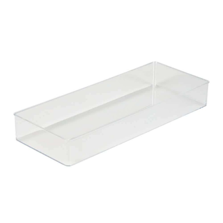 Bathroom Organizers * | Simplify Long Rectangular Drawer Organizer In Clear