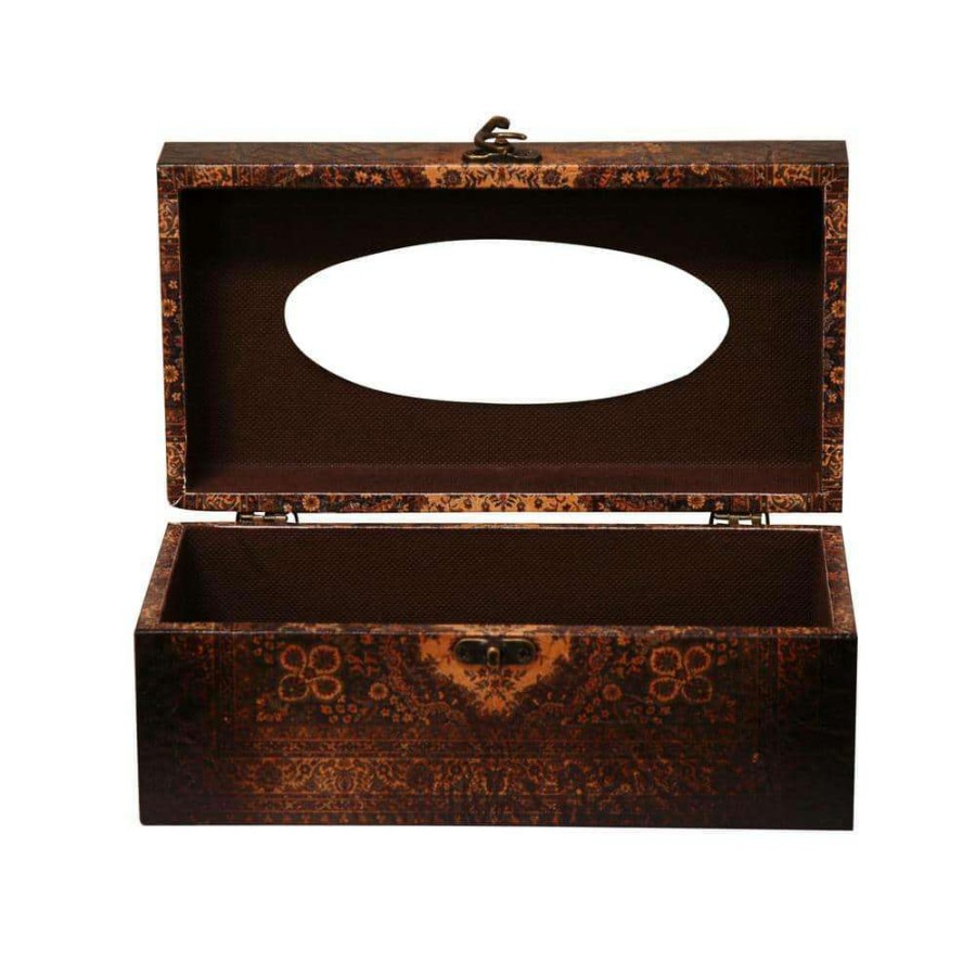 Bathroom Decor * | Oriental Furniture 10.5 In. X 4.25 In. Olde-Worlde European Tissue Box