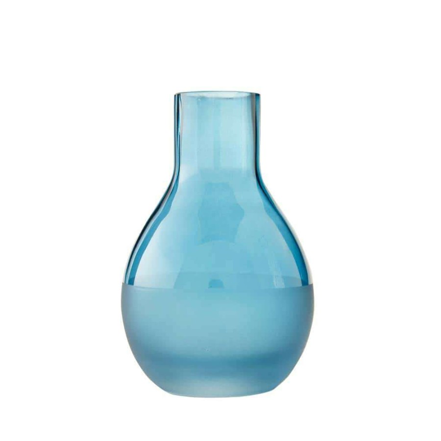 Bathroom Organizers * | Unbranded Ombre Freestanding Small Vase In Teal