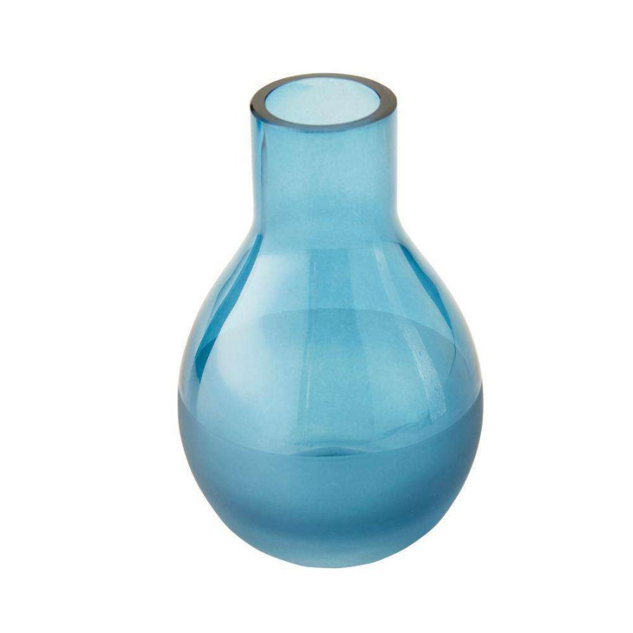 Bathroom Organizers * | Unbranded Ombre Freestanding Small Vase In Teal