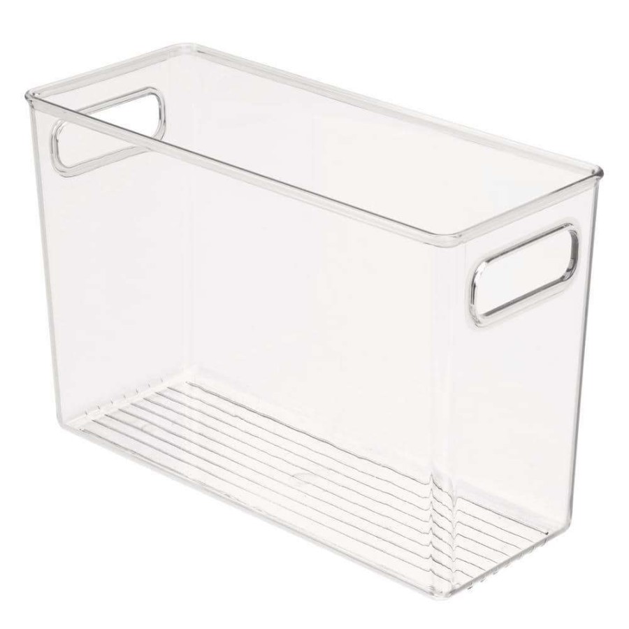 Bathroom Organizers * | Idesign Linus Binz 5 In. X 12 In. X 8 In. In Clear