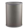 Bathroom Decor * | Kraftware San Remo 13 Qt. Silver Oval Waste Basket