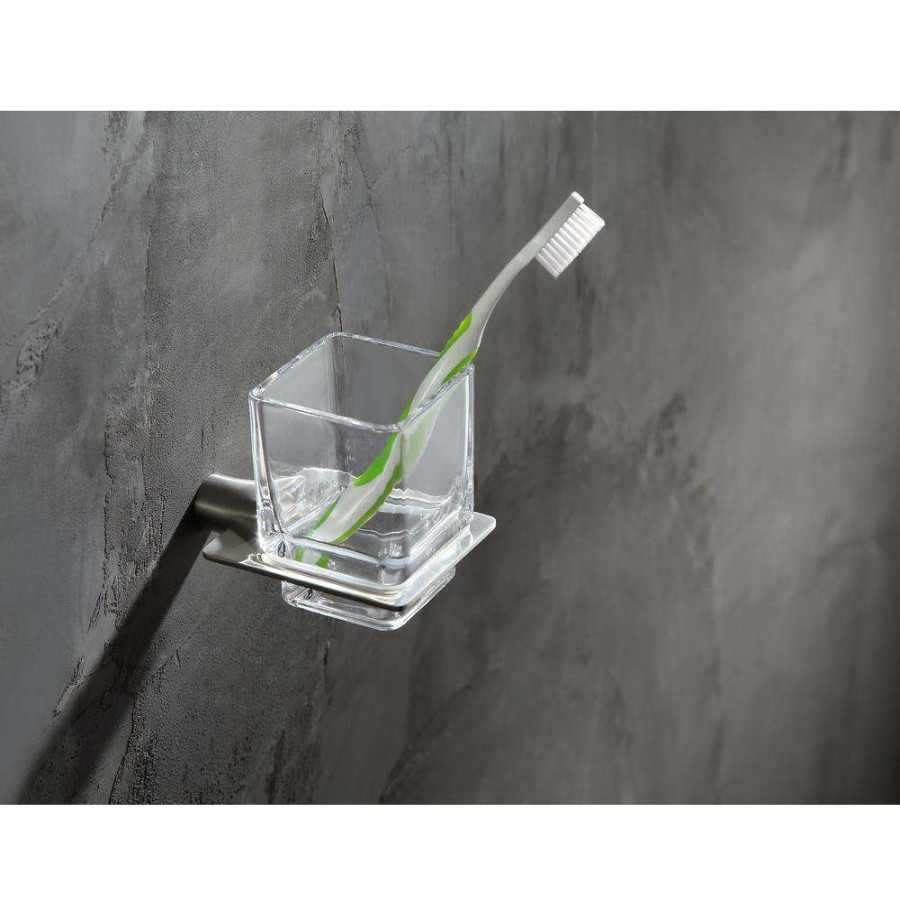 Bathroom Decor * | Anzzi Essence Series Toothbrush Holder In Brushed Nickel