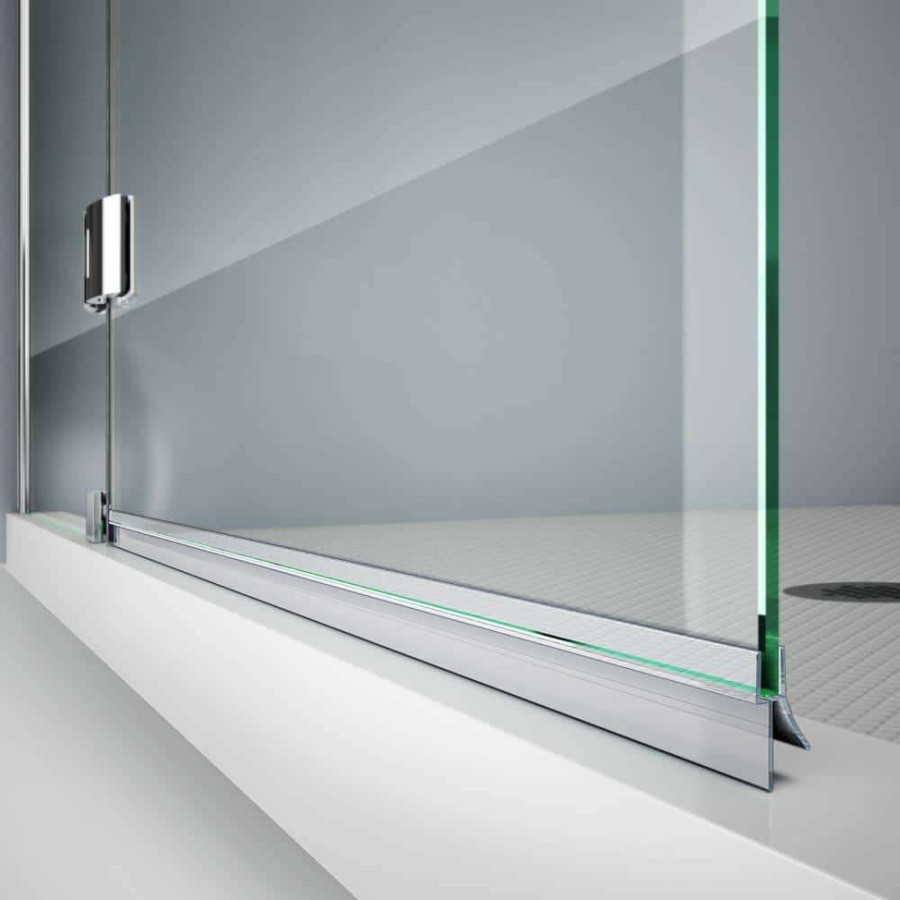 Bathtub Accessories * | Dreamline 42 In. L Clear Bottom Vinyl Sweep With A Deflector For 1/4 In. Glass Shower Door