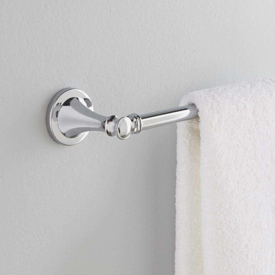 Bathroom Hardware * | Delta Silverton 24 In. Towel Bar In Polished Chrome