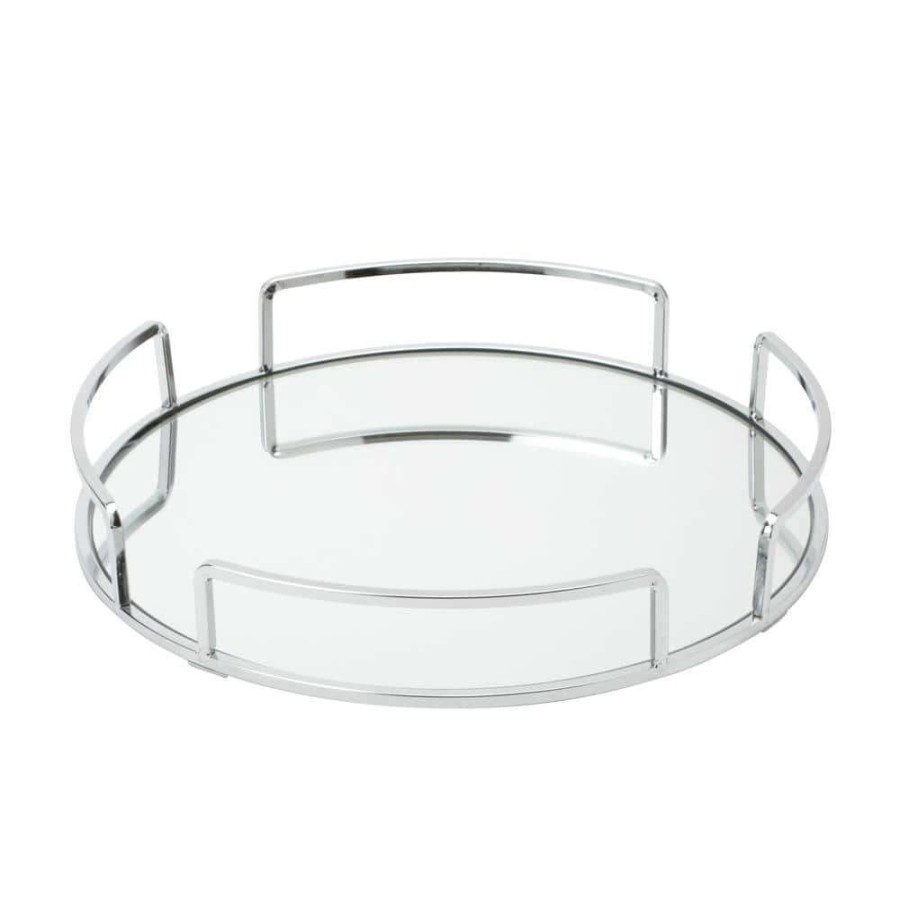 Bathroom Organizers * | Home Details Modern Round Design Mirror Vanity Tray