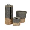 Bathroom Decor * | Household Essentials 3-Pieces Bath Accessory Set In Natural And Gray Set