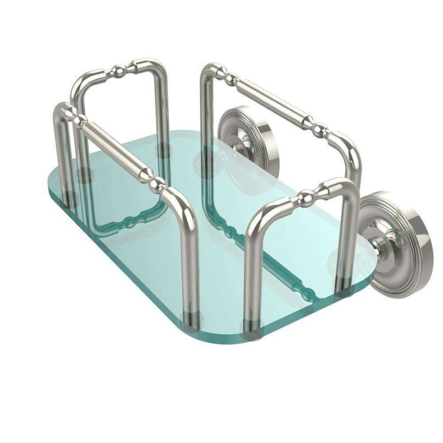 Bathroom Organizers * | Allied Brass Prestige Wall Mounted Guest Towel Holder In Polished Nickel