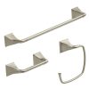 Bathroom Hardware * | Delta Everly 3-Piece Bath Hardware Set With Towel Ring/Toilet Paper Holder And 24 In. Towel Bar In Brushed Nickel