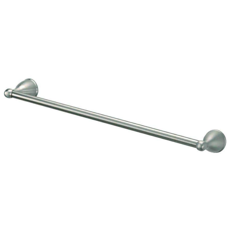 Bathroom Hardware * | Glacier Bay Builders 24 In. Spot Free Towel Bar In Brushed Nickel