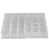 Bathroom Organizers * | Unbranded 24-Compartment Transparent Plastic Cosmetic Makeup And Nail Polish Storage Organizer Holder In Clear