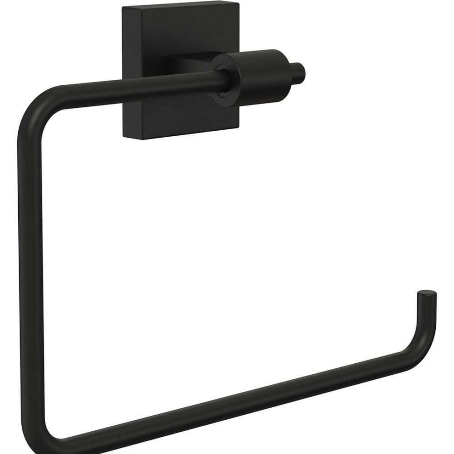 Bathroom Hardware * | Franklin Brass Maxted Towel Ring In Matte Black