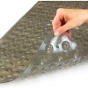 Bathtub Accessories * | Healthsmart Clear Bath Mat 15.5 In. X 40 In. With 200 Suction Cups In Gray