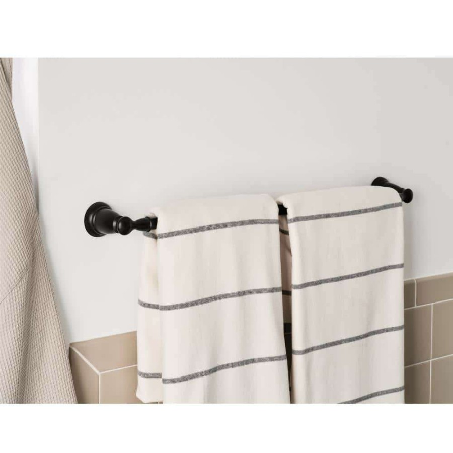 Bathroom Hardware * | Moen Banbury 24 In. Towel Bar In Matte Black