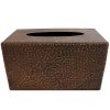 Bathroom Decor * | Premier Copper Products Large Hand Hammered Copper Tissue Box Cover In Oil Rubbed Bronze