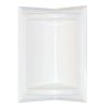 Bathroom Decor * | Swan 5.75 In. X 11 In. Corner-Mount Solid Surface Soap Dish In White