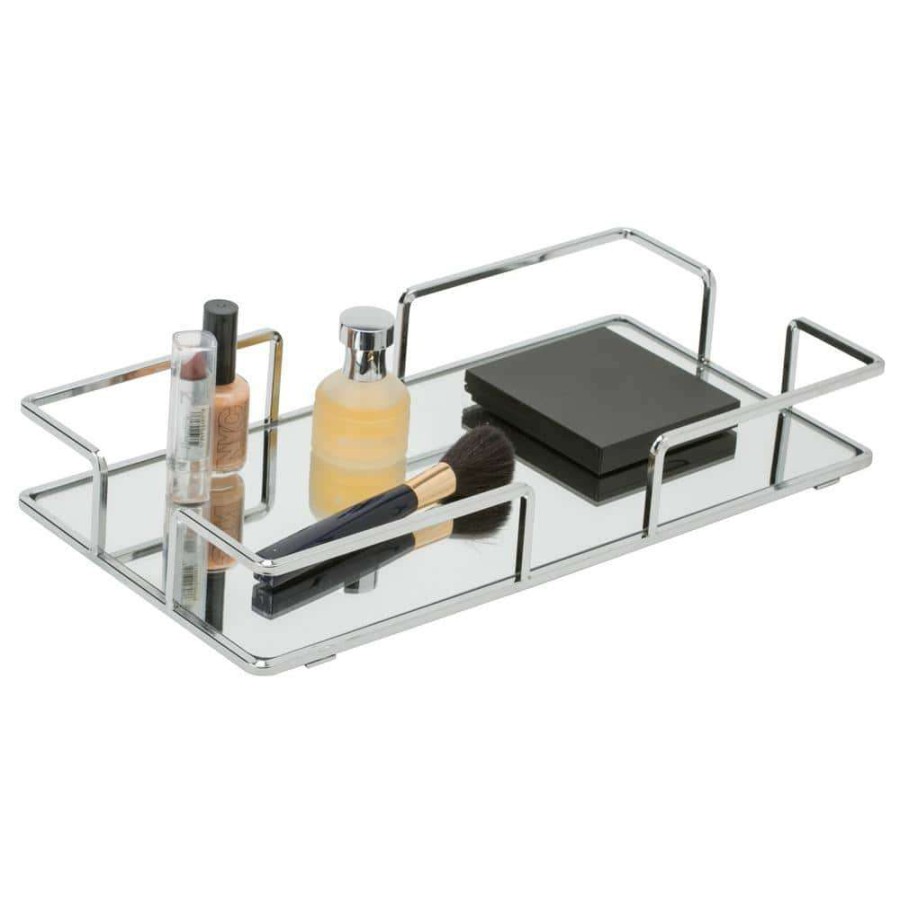 Bathroom Organizers * | Home Details Modern Rectangular Design Mirror Vanity Tray