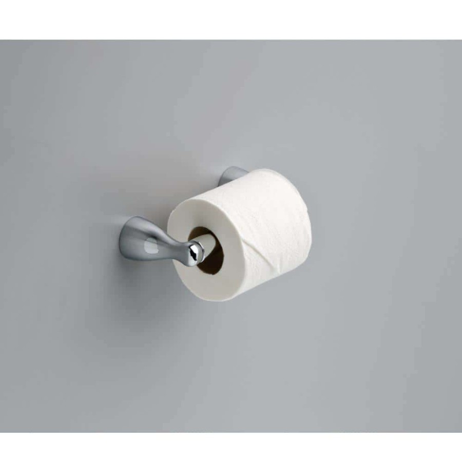 Bathroom Hardware * | Delta Foundations Toilet Paper Holder In Chrome