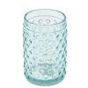 Bathroom Decor * | Creative Home 3 In. Dia X 4-1/2 In. H Transparent Blue Dot Glass Tumbler, Toothbrush Holder