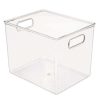 Bathroom Organizers * | Idesign Linus Binz 10 In. X 8 In. X 8 In. In Clear