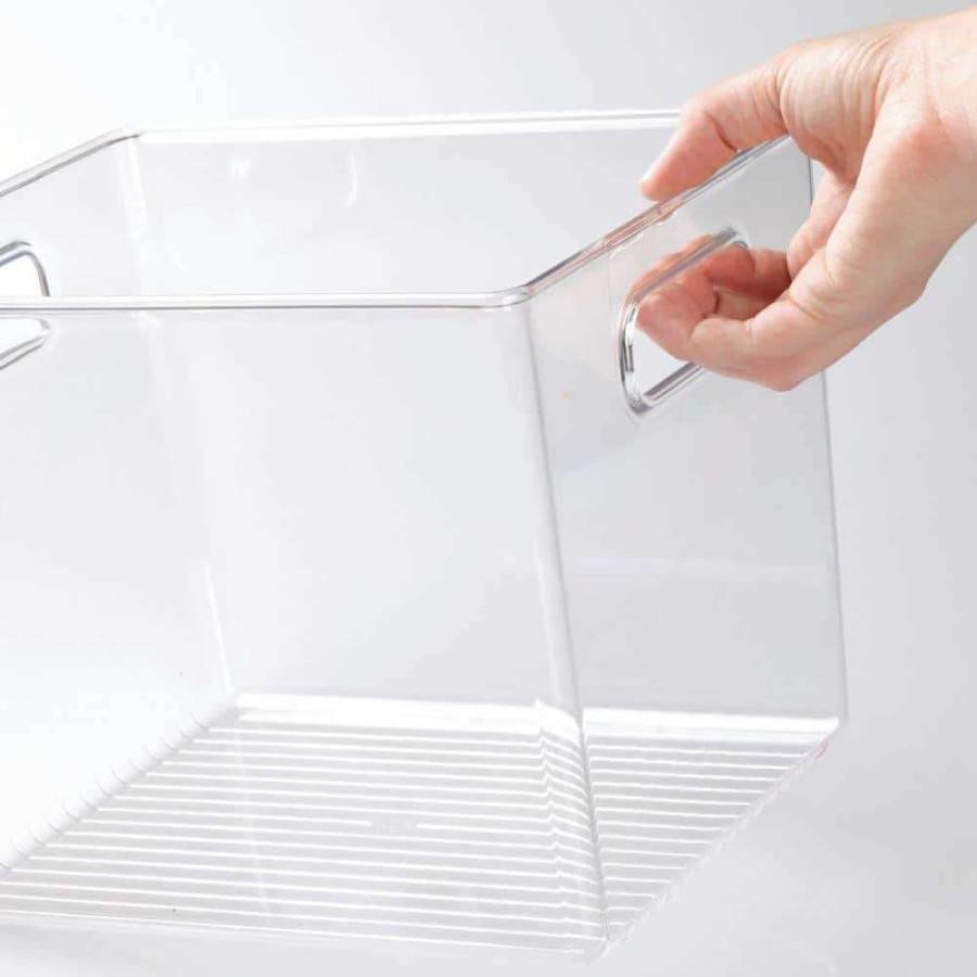 Bathroom Organizers * | Idesign Linus Binz 10 In. X 8 In. X 8 In. In Clear