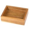 Bathroom Decor * | Creative Home Acacia Wood Rectangular Bar Soap Dish, Hand Soap Tray Holder For Bathroom Countertop Kitchen Sink Organize