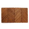 Bathtub Accessories * | Federal Brace Natural Wood 19.75 In. X 35.5 In. Arbor Teak Shower Mat