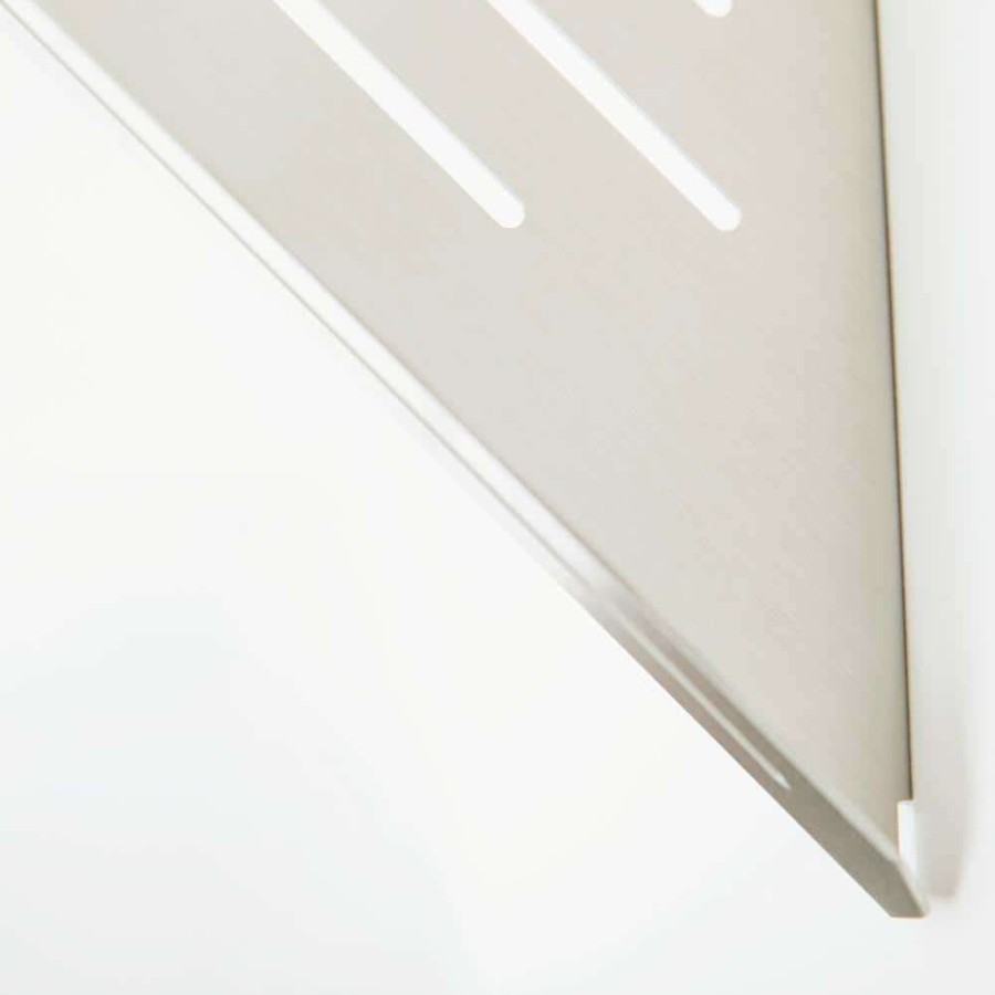 Bathtub Accessories * | Seachrome 14 In. X 8 In. Corner Shower Shelf In A Satin