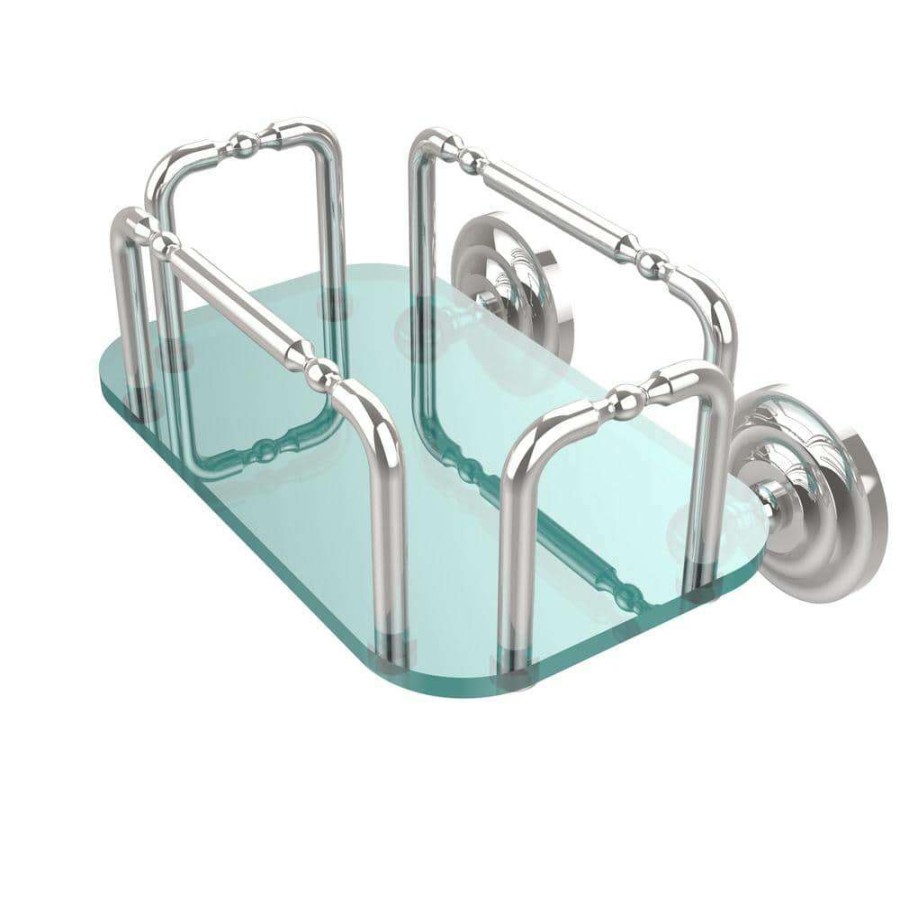 Bathroom Organizers * | Allied Brass Que New Wall Mounted Guest Towel Holder In Polished Chrome