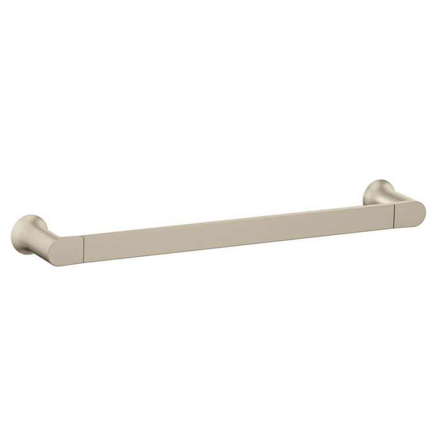 Bathroom Hardware * | Moen Genta Lx 18 In. Towel Bar In Brushed Nickel