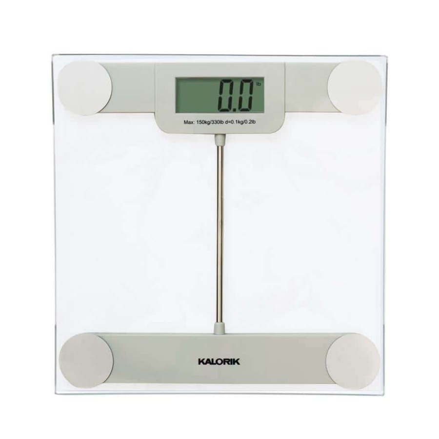 Bathroom Scales * | Kalorik Precision Digital Glass Bathroom Scale